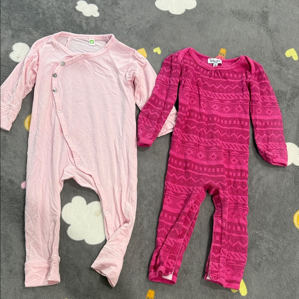 Splendid Pink and Magenta Kids One Pieces